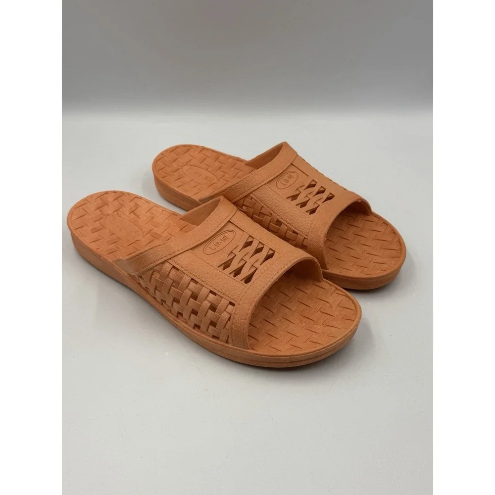 BBC Correctional Issue Orange Prison Inmate Jail Slides Large 9-10 Streetwear